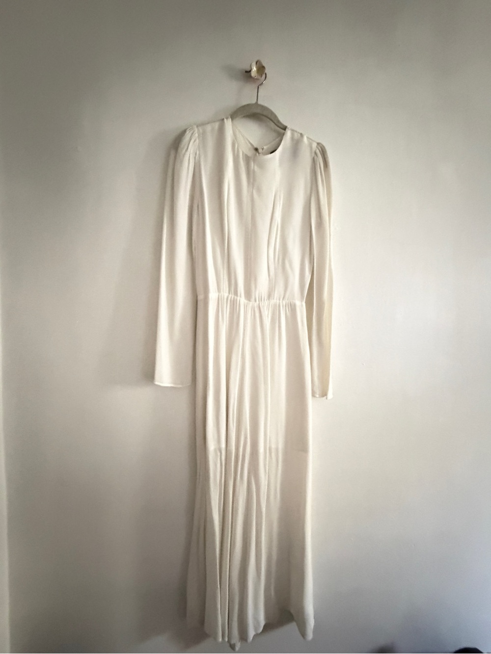 Reformation white Long-Sleeve Maxi Dress